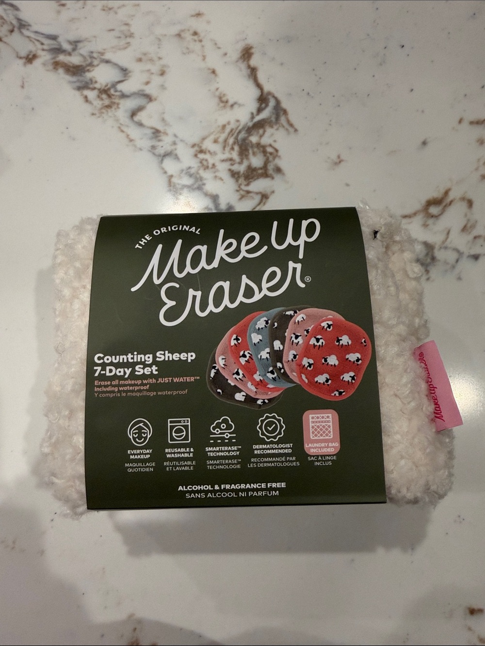 MakeUp Eraser Counting Sheep 7-Day Set - Pink/Black/Gray